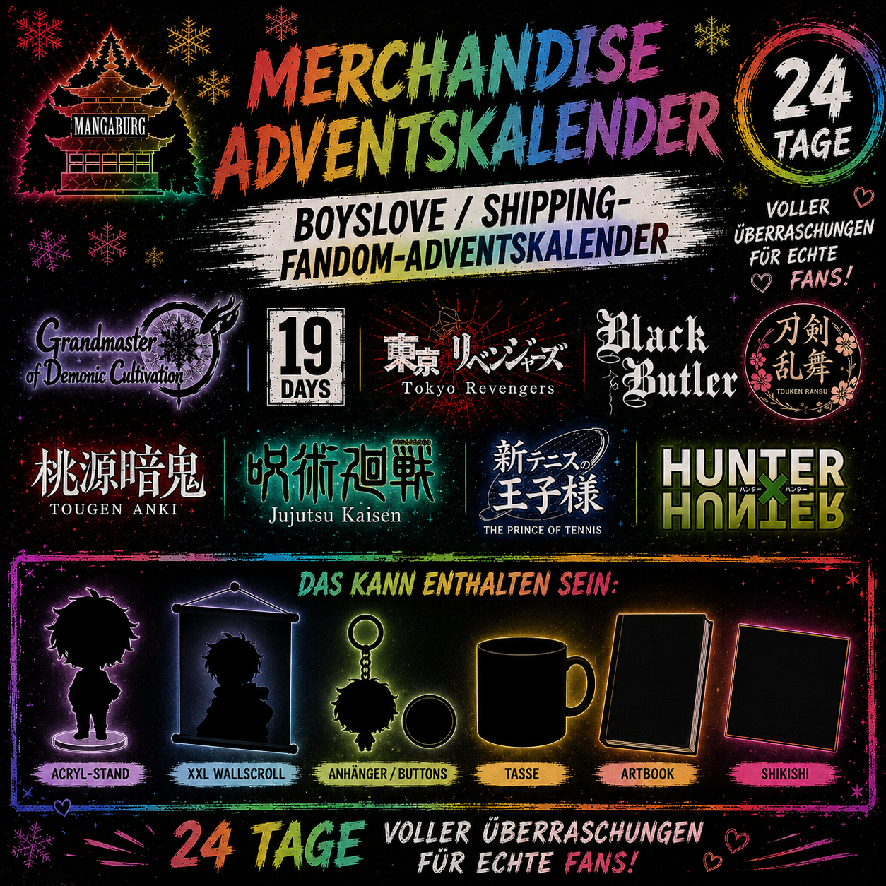 Adventskalender Merchandise - Boyslove/ Shipping Fandom 1