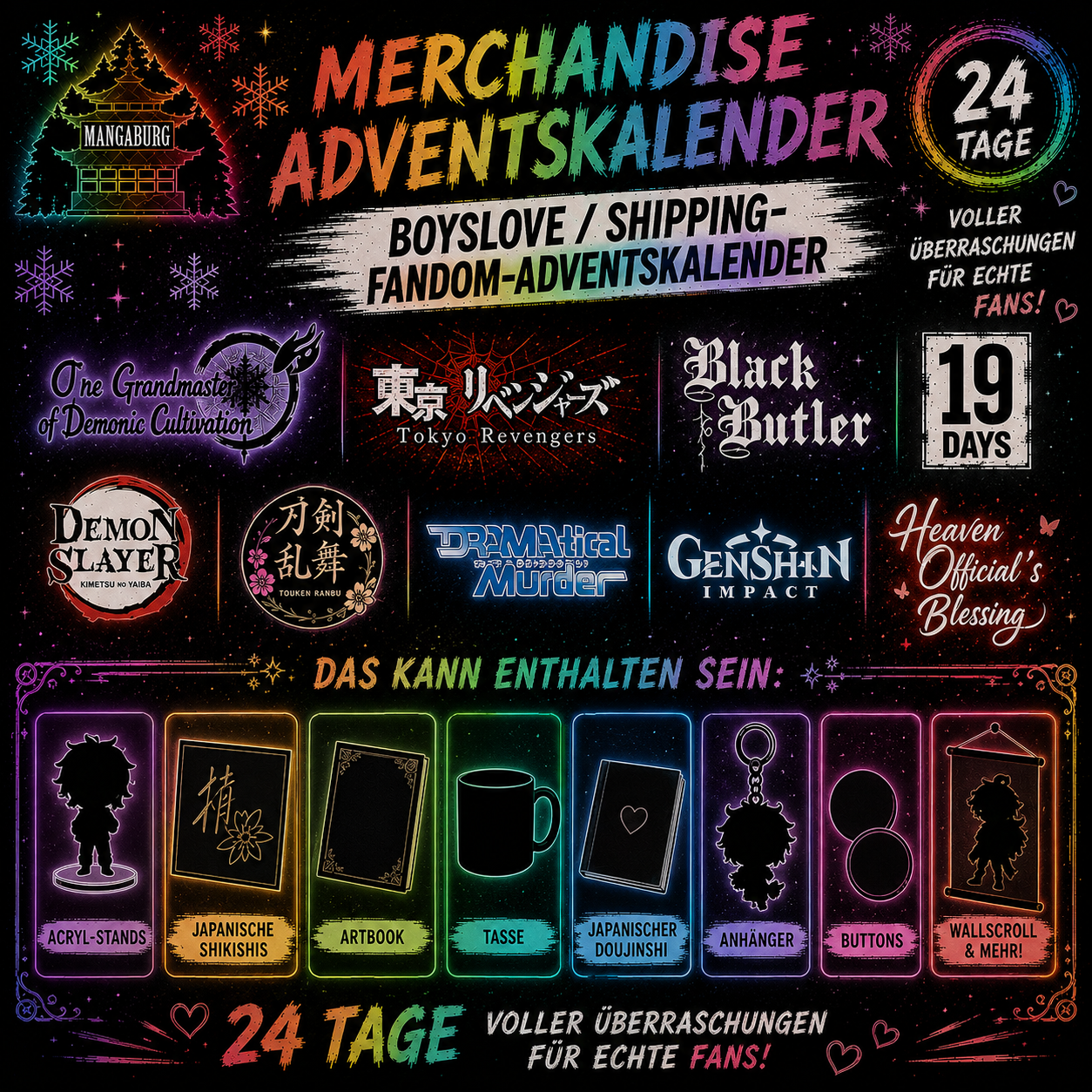 Adventskalender Merchandise - Boyslove/ Shipping Fandom 3