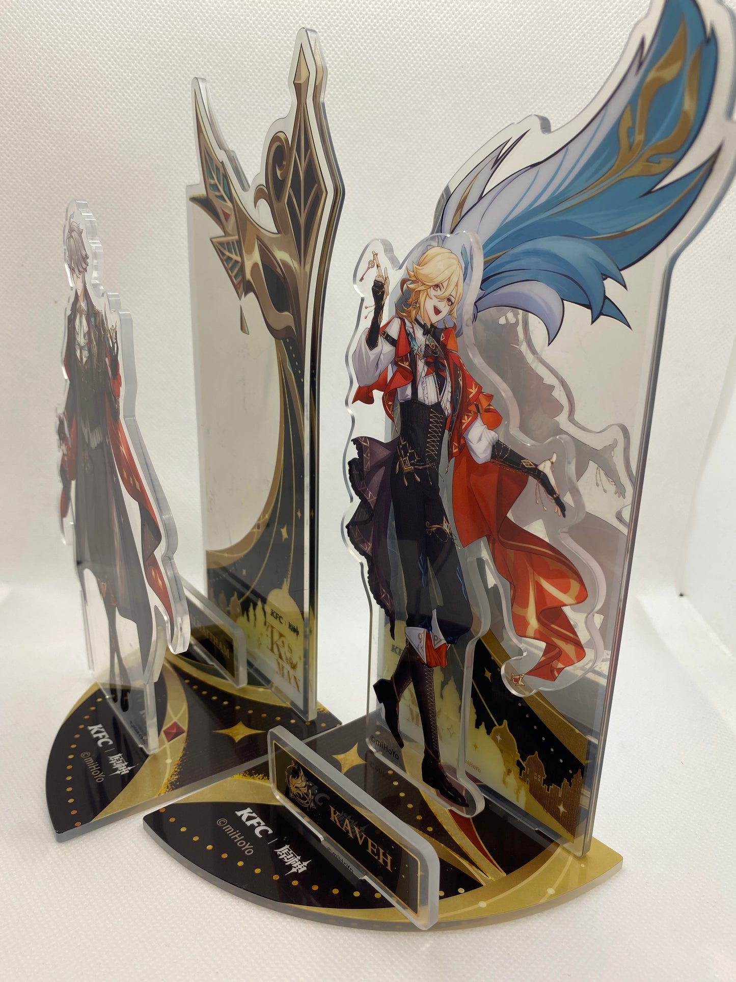 Genshin Impact Acryl-Stand XL Set - Alhaitham & Kaveh - Mihoyo x KFC Collab