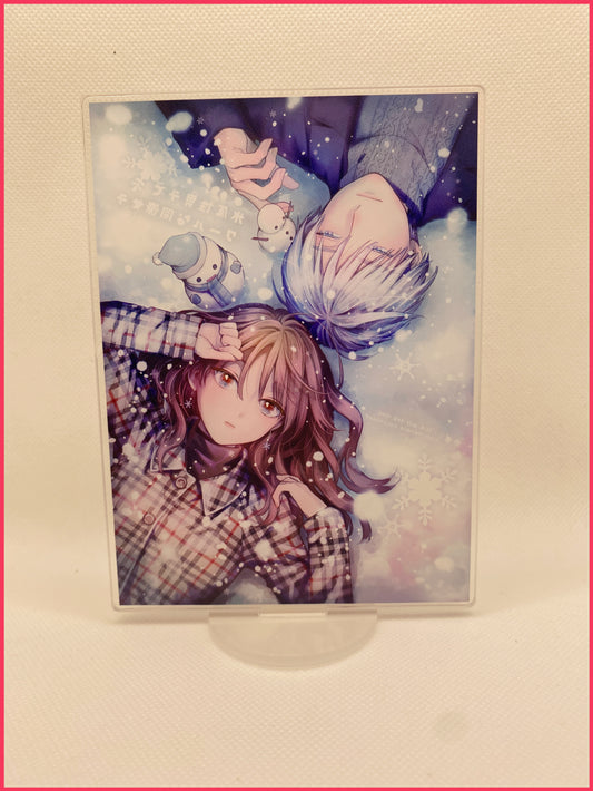The Ice Guy and His Cool Female Colleague Acryl-Stand - Rectangle