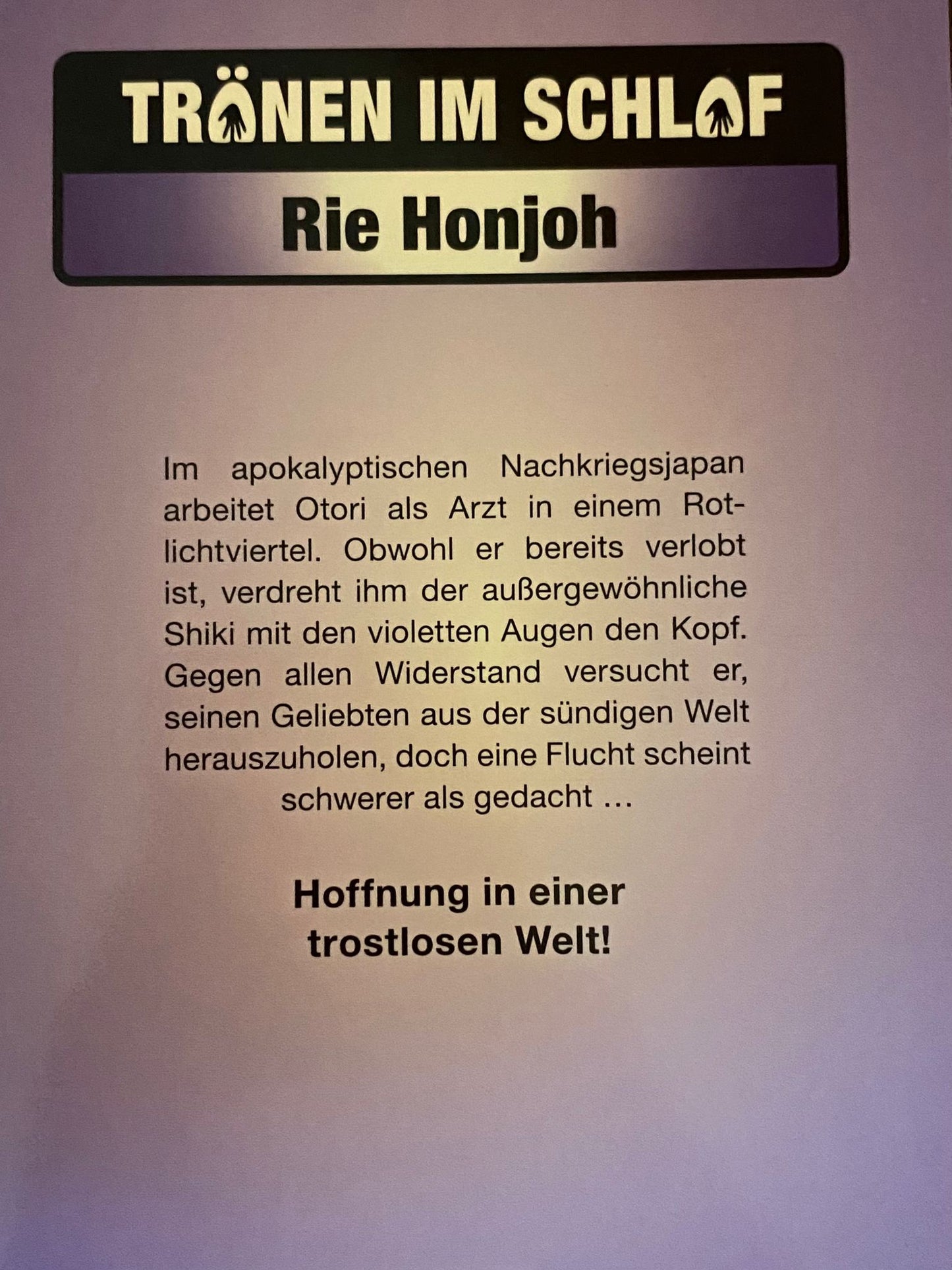 Tränen im Schlaf