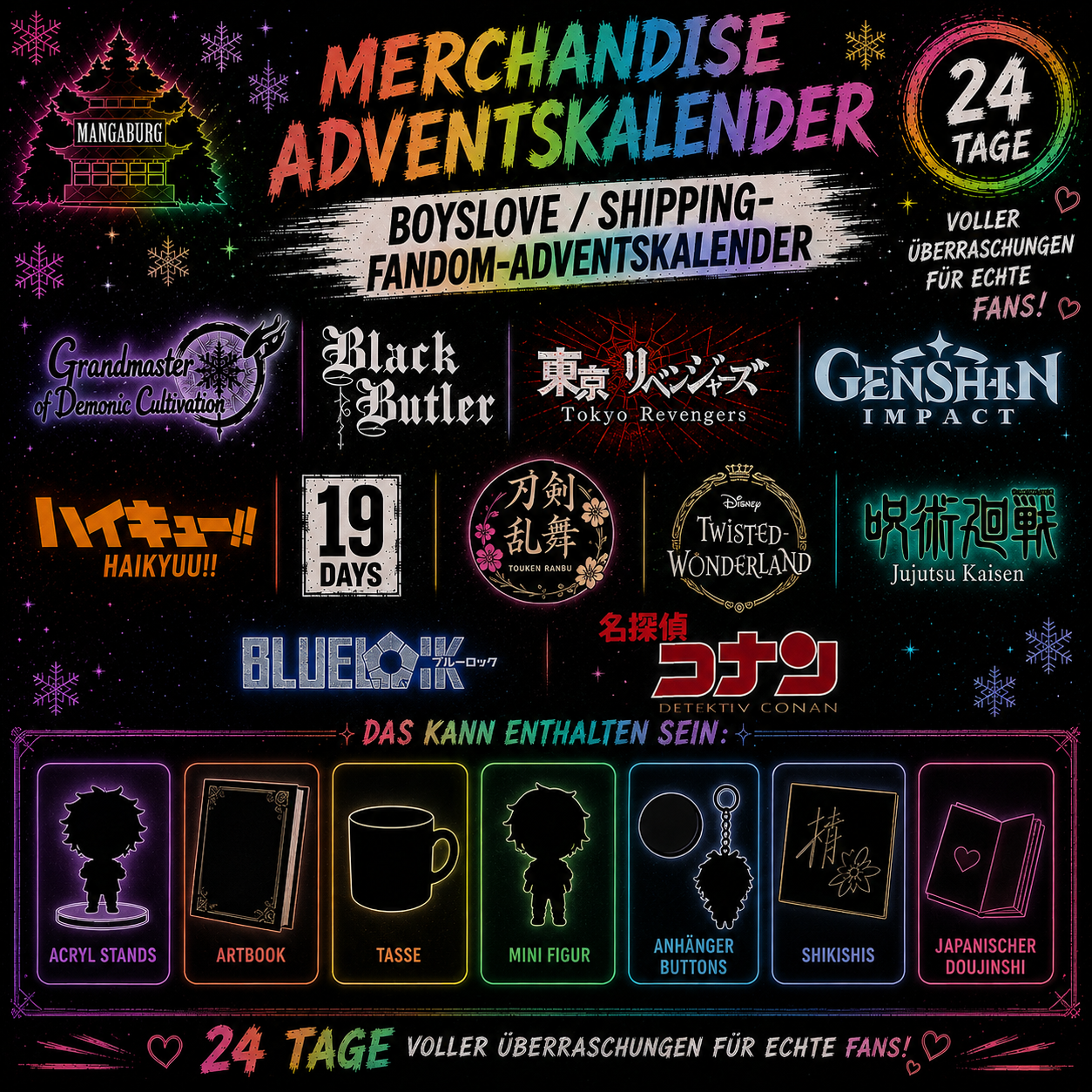 Adventskalender Merchandise - Boyslove/ Shipping Fandom 4