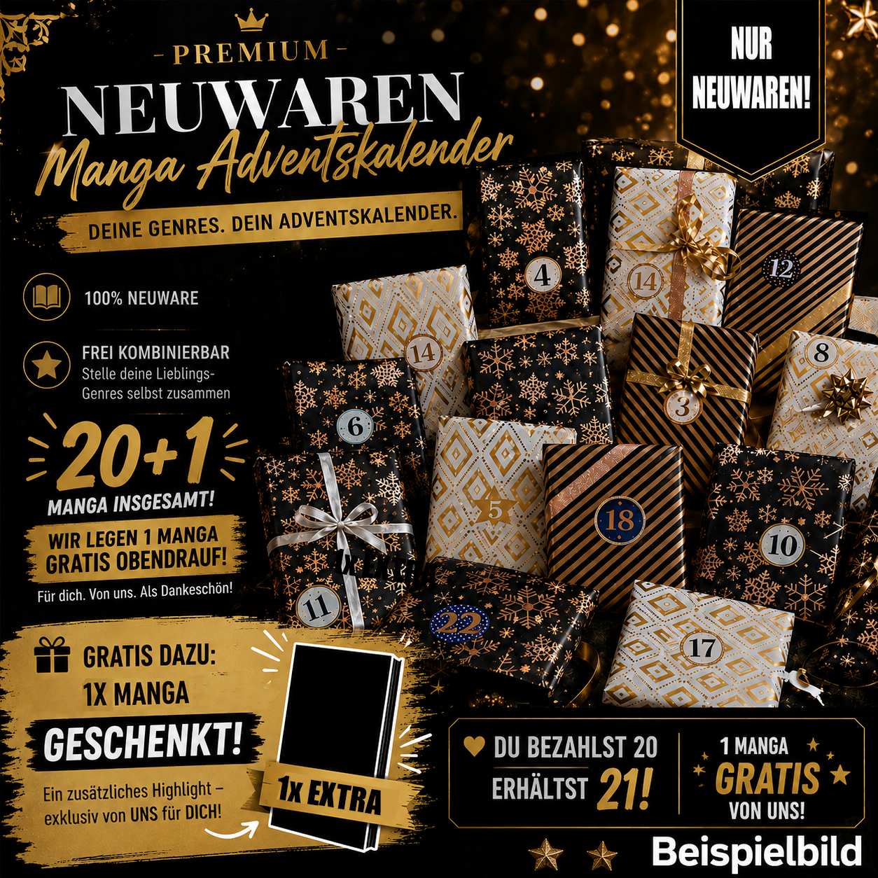 Adventskalender Manga - Neuware 🆕 + 1x Manga geschenkt!