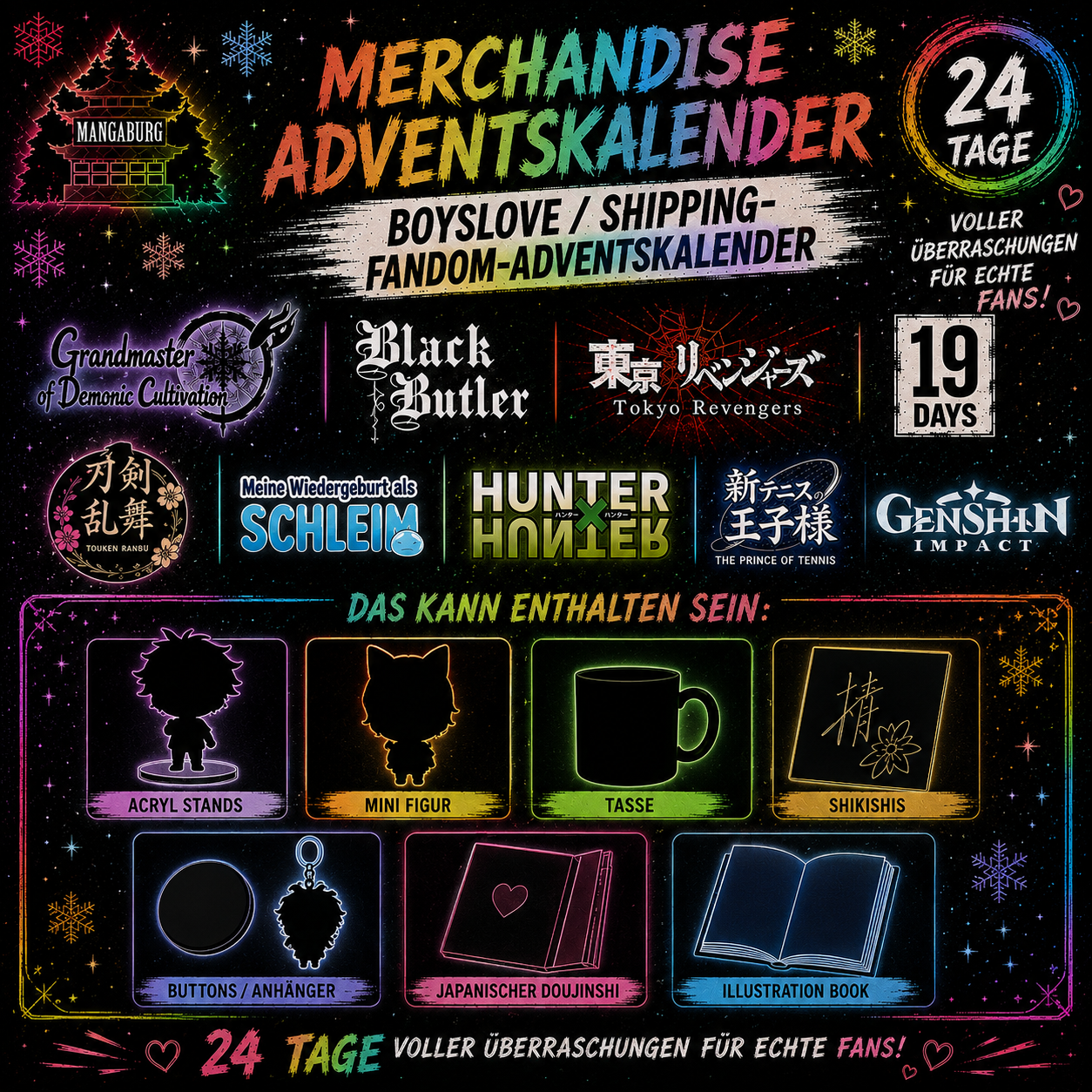 Adventskalender Merchandise - Boyslove/ Shipping Fandom 2
