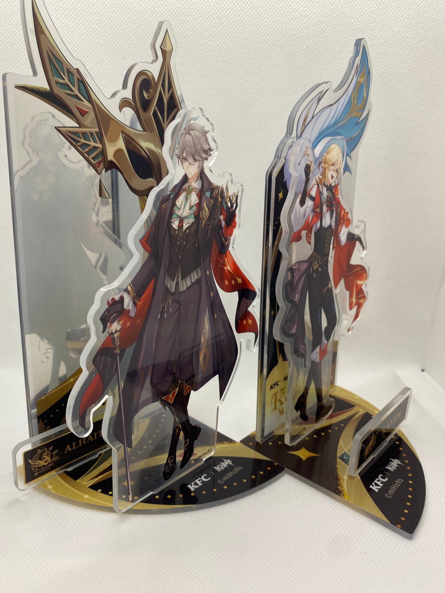 Genshin Impact Acryl-Stand XL Set - Alhaitham & Kaveh - Mihoyo x KFC Collab