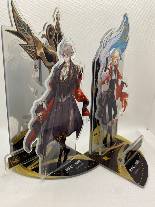 Genshin Impact Acryl-Stand XL Set - Alhaitham & Kaveh - Mihoyo x KFC Collab