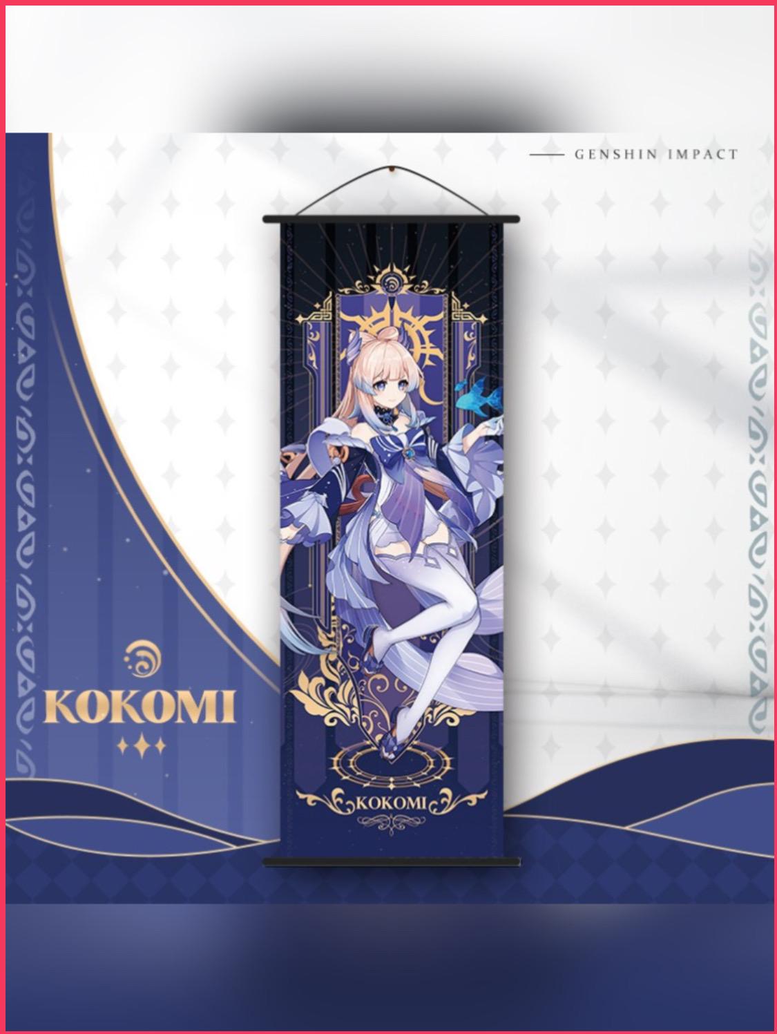 Genshin Impact - Kokomi Wallscroll