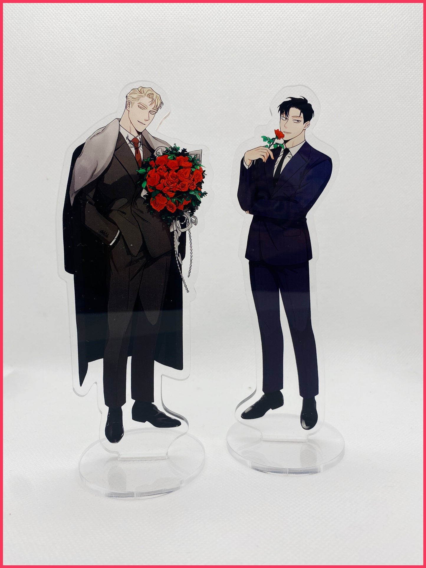 Roses and Champagne Acryl-Stand - Set