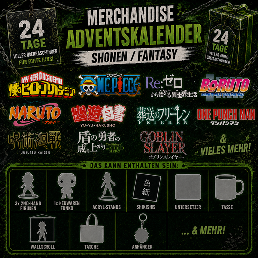 Adventskalender Merchandise -  Shonen/ Fantasy 4 (inkl. 4 Anime-Figuren)