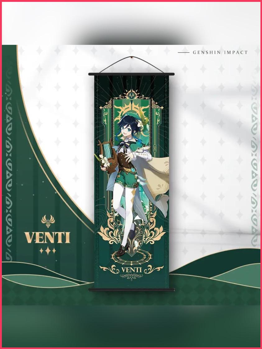 Genshin Impact - Venti Wallscroll