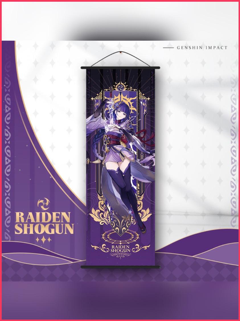 Genshin Impact - Raiden Shogun Wallscroll