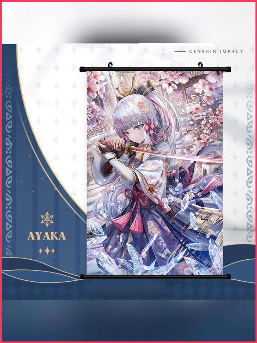 Genshin Impact - Ayaka Wallscroll