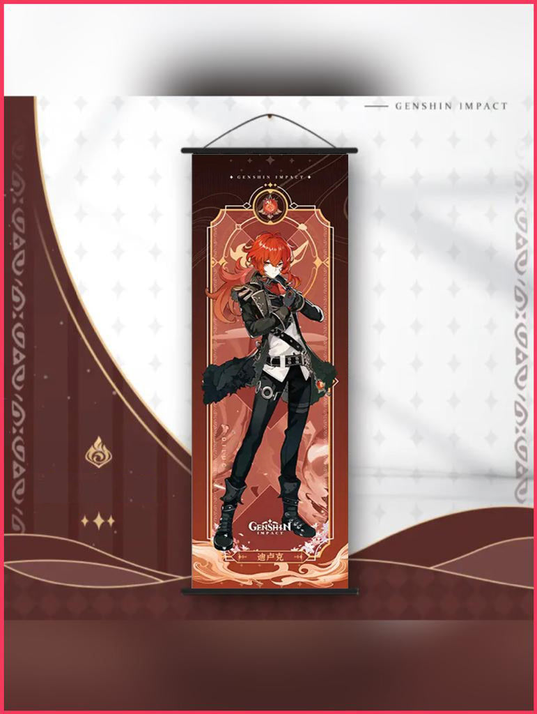 Genshin Impact - Diluc Wallscroll