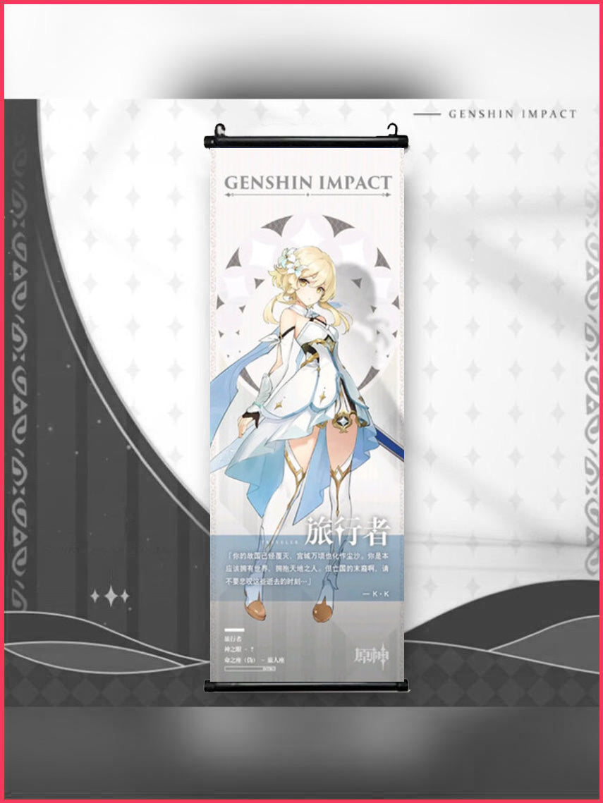 Genshin Impact - Lumine Wallscroll