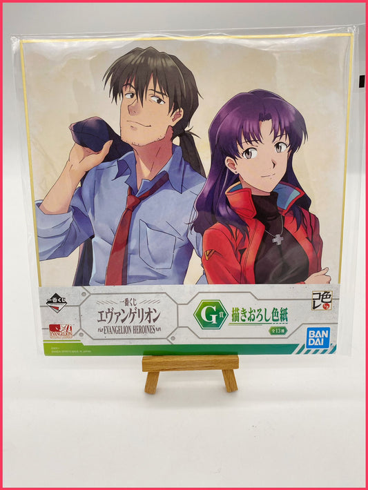 Neon Genesis Evangelion Shikishi XXL - Ryoji Kaji & Misato Katsuragi